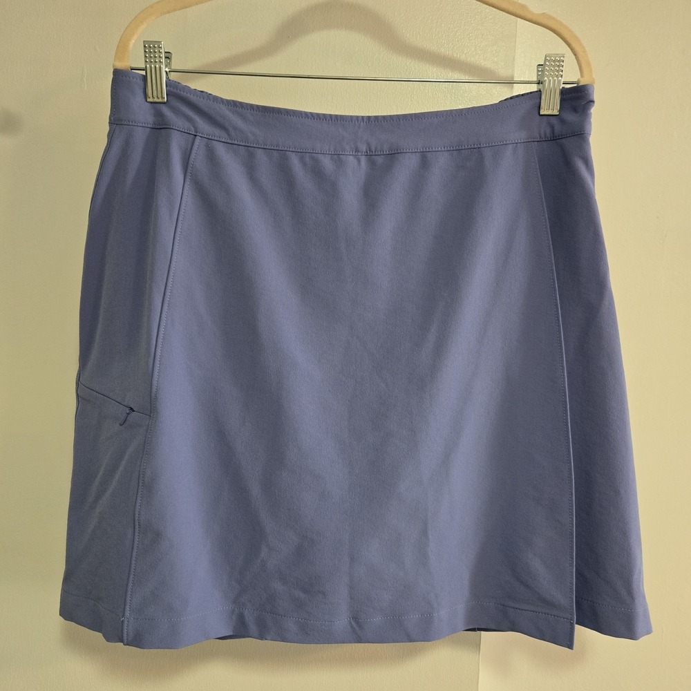 L.L.Bean Size L Stretch Blue Padded Athletic Bicycling Lined Skort